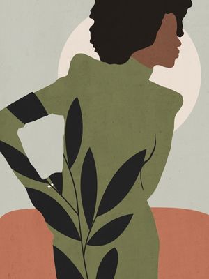 MINIMAL ABSTRACT ART GIRL 2