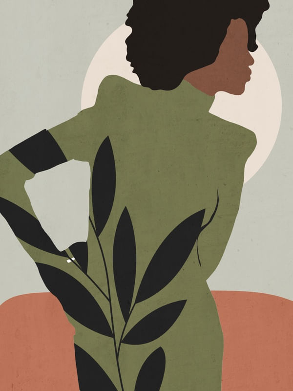 MINIMAL ABSTRACT ART GIRL 2