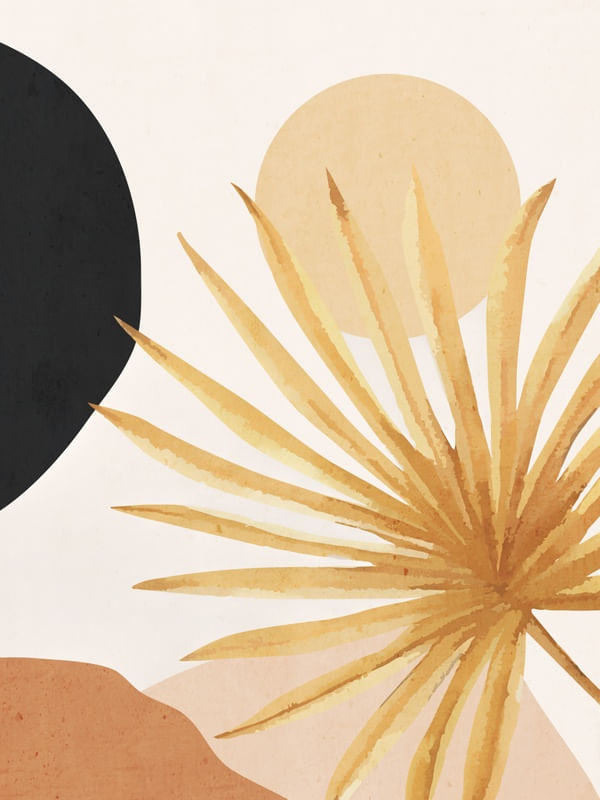 ABSTRACT ART TROPICAL LEAF 14