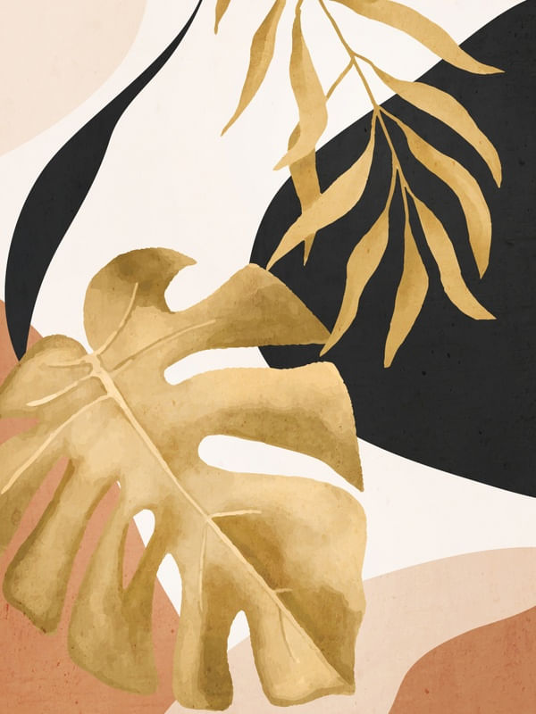 ABSTRACT ART TROPICAL LEAVES 26