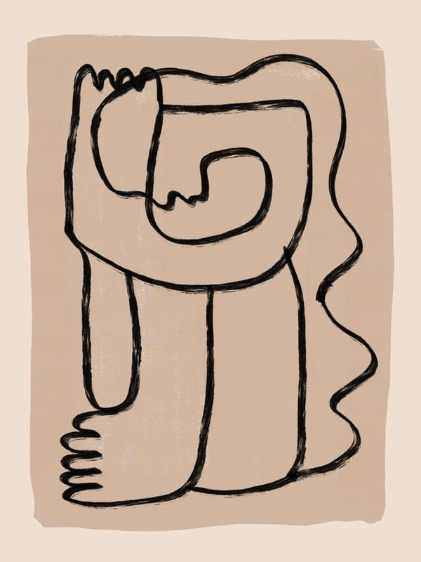 ABSTRACT LINE ART FIGURE 3