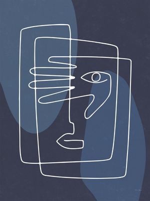 ABSTRACT HAND EYE BLUE