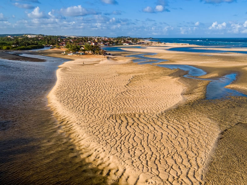 TEXTURA NA AREIA EM BARRA DO RIO