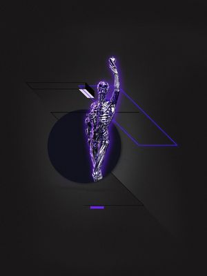 CHROME CYBER SKULL