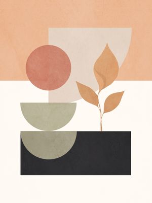 BOTANICAL MINIMAL GEOMETRIC SHAPES 4