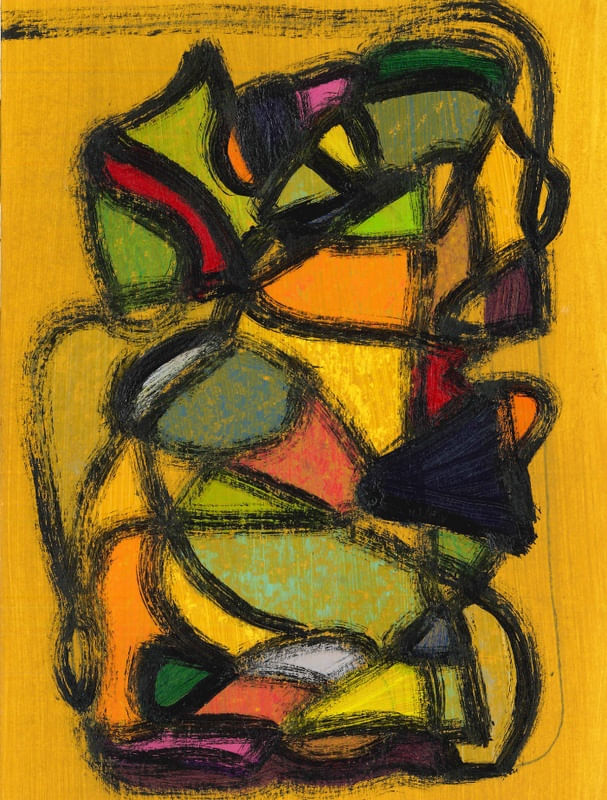 THIAGO MORAIS - SEM TÍTULO III - ARTE ABSTRATA (SÉRIE OCRE - 2021)