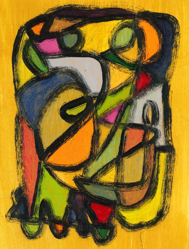 THIAGO MORAIS - SEM TÍTULO IV - ARTE ABSTRATA (SÉRIE OCRE - 2021)