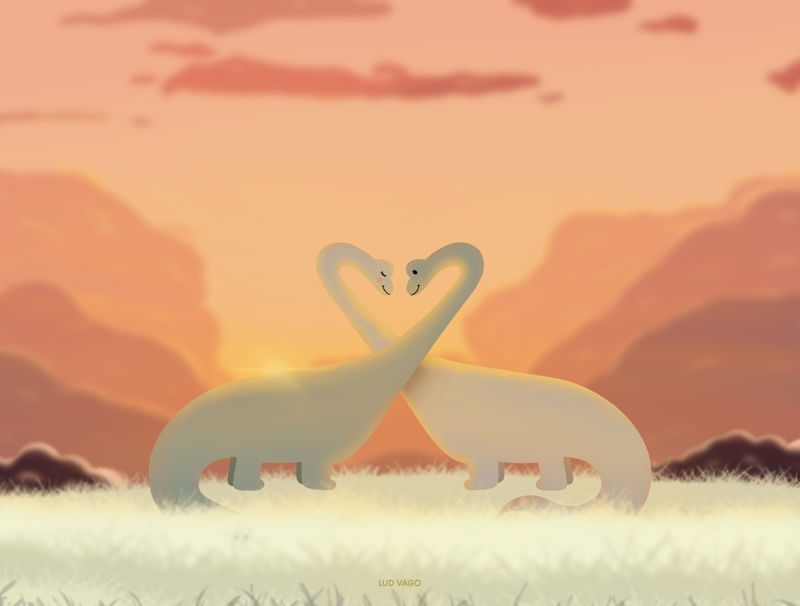 DINOSAURS IN LOVE