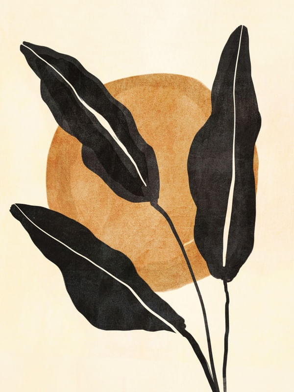 ABSTRACT ART TROPICAL PLANT