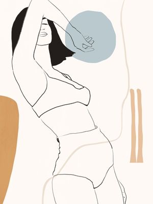 ABSTRACT GIRL SKETCH ART 2