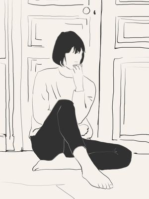 GIRL SKETCH ART