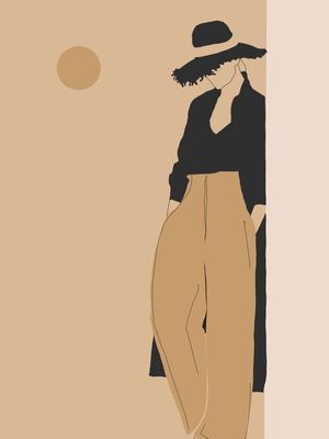 MINIMALIST GIRL ILLUSTRATION 3