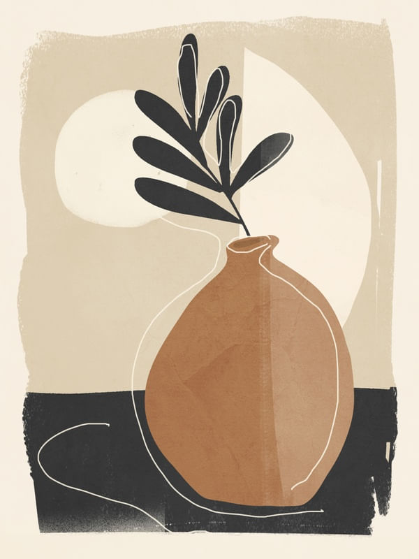 ABSTRACT ART VASE