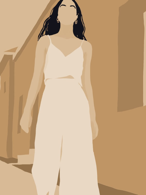 MINIMALIST GIRL ILLUSTRATION -SUMMER DAY 2