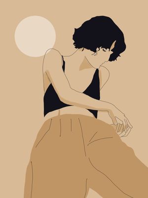 MINIMALIST GIRL ILLUSTRATION 4