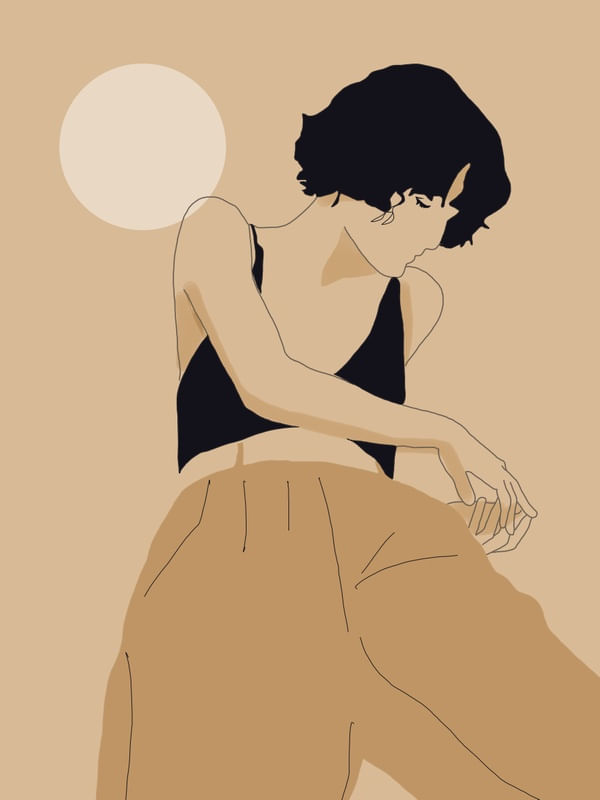 MINIMALIST GIRL ILLUSTRATION 4