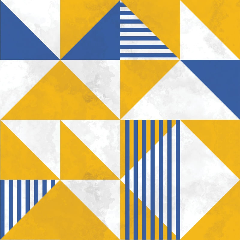 BAUHAUS GEOMETRIC YELLOW XIX