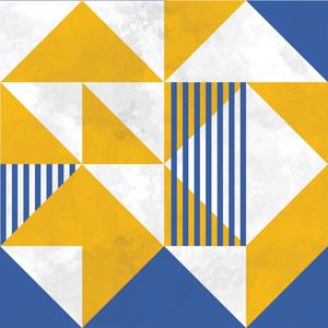 BAUHAUS GEOMETRIC YELLOW XX