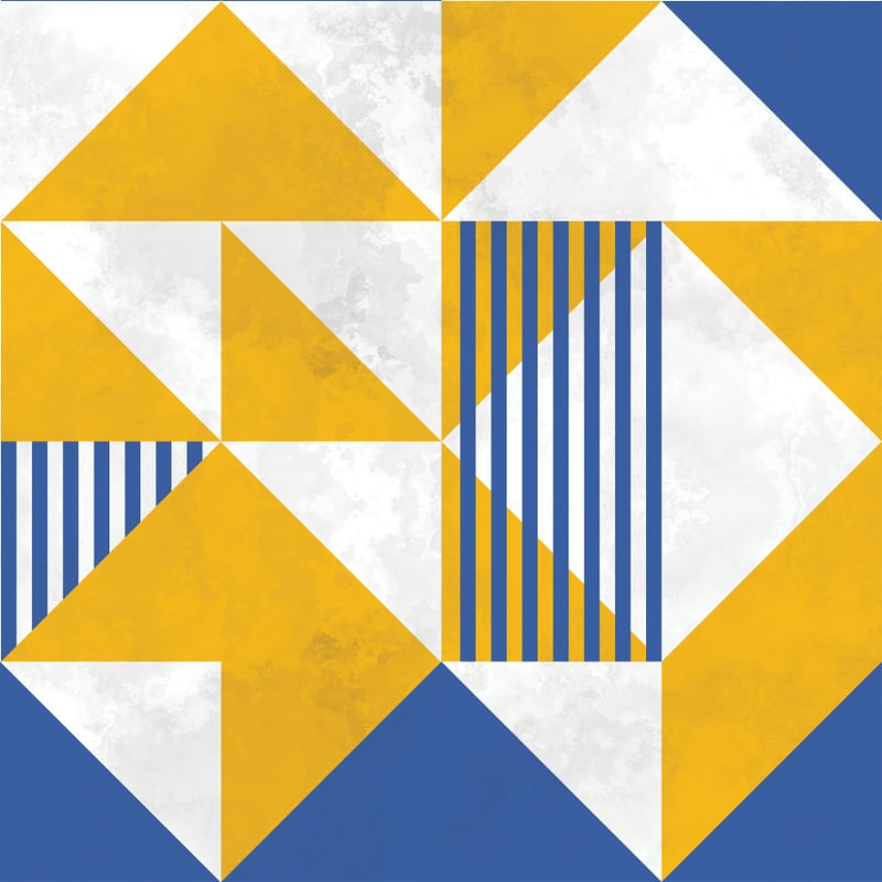 BAUHAUS GEOMETRIC YELLOW XX
