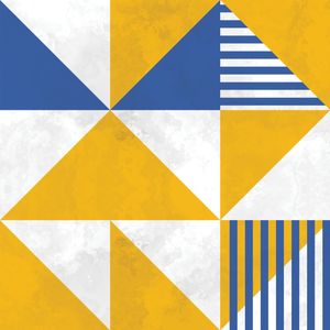 BAUHAUS GEOMETRIC YELLOW XXI