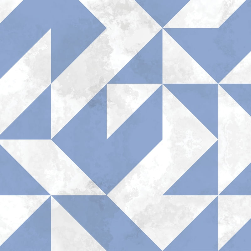 BAUHAUS GEOMETRIC BLUE VI