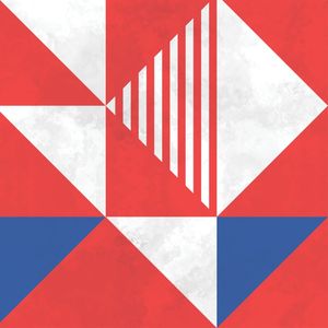 BAUHAUS GEOMETRIC RED VIII