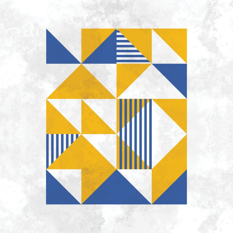 BAUHAUS GEOMETRIC YELLOW XVIII