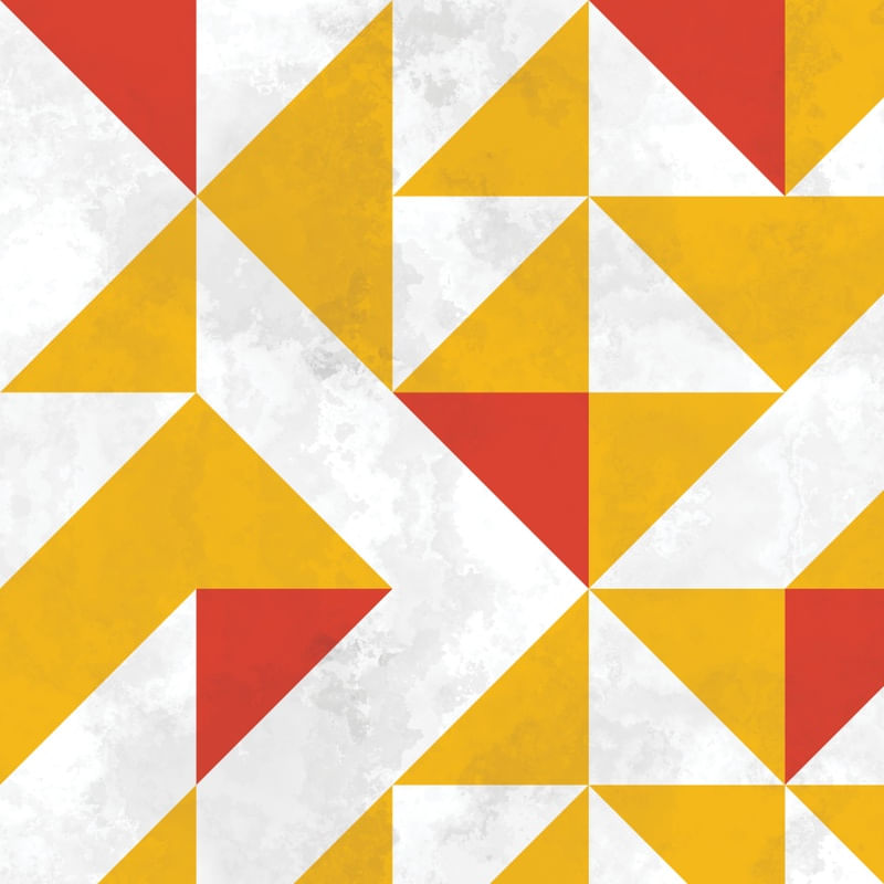 BAUHAUS GEOMETRIC YELLOW XVII
