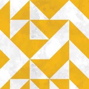 BAUHAUS GEOMETRIC YELLOW V