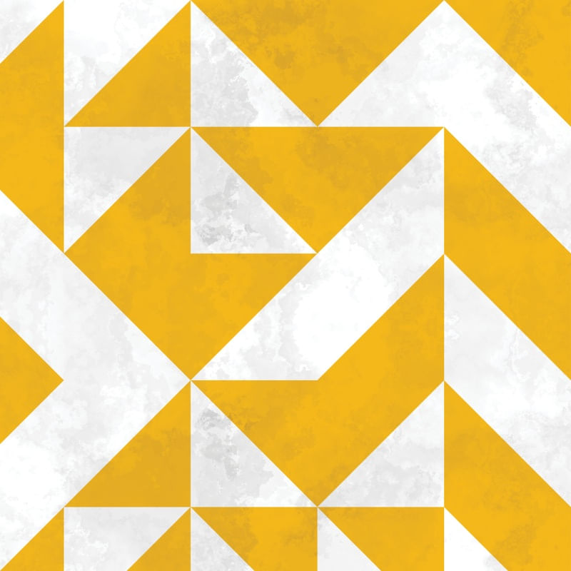 BAUHAUS GEOMETRIC YELLOW V