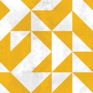 BAUHAUS GEOMETRIC YELLOW VI