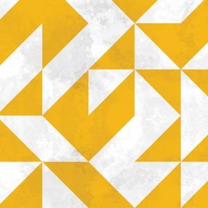BAUHAUS GEOMETRIC YELLOW VII