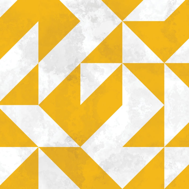 BAUHAUS GEOMETRIC YELLOW VII