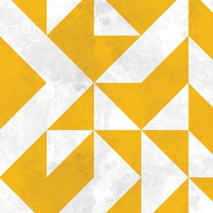 BAUHAUS GEOMETRIC YELLOW VIII