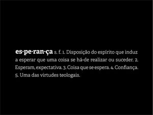 DEFINIÇÕES: ESPERANÇA