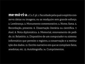 DEFINIÇÕES: MEMÓRIA