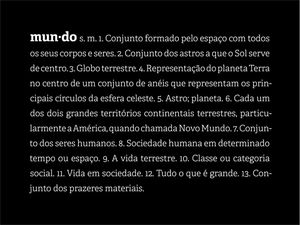 DEFINIÇÕES: MUNDO