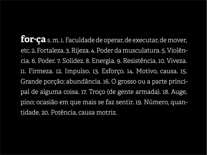 DEFINIÇÕES: FORÇA