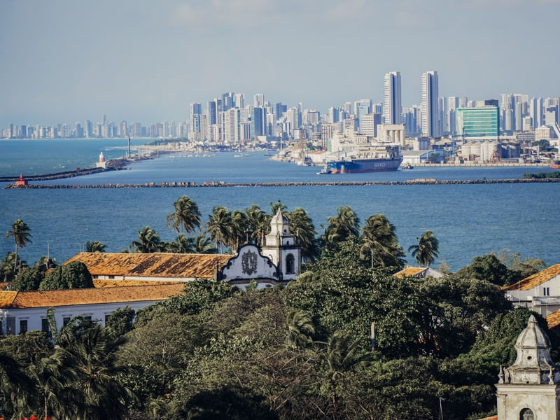 PORTO DO RECIFE VISTO DE OLINDA - ALTO DA SÉ