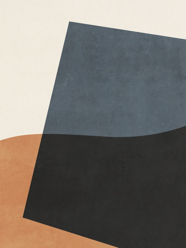 ABSTRACT ART - BLUE AND ORANGE 02
