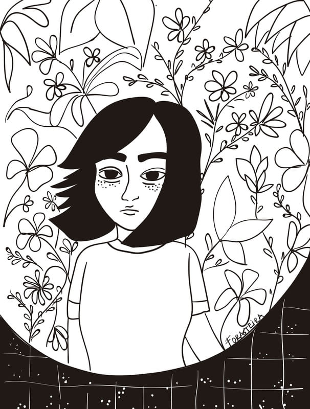 A MENINA E AS PLANTAS