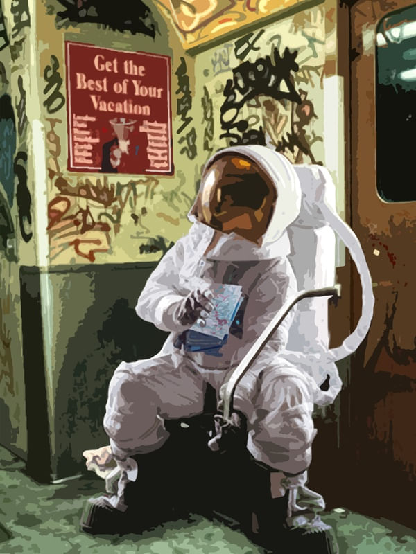 ASTRONAUTA NO METRÔ