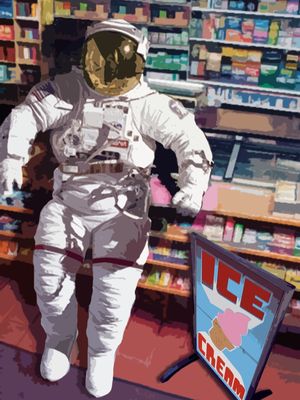 ASTRONAUTA NO MERCADO