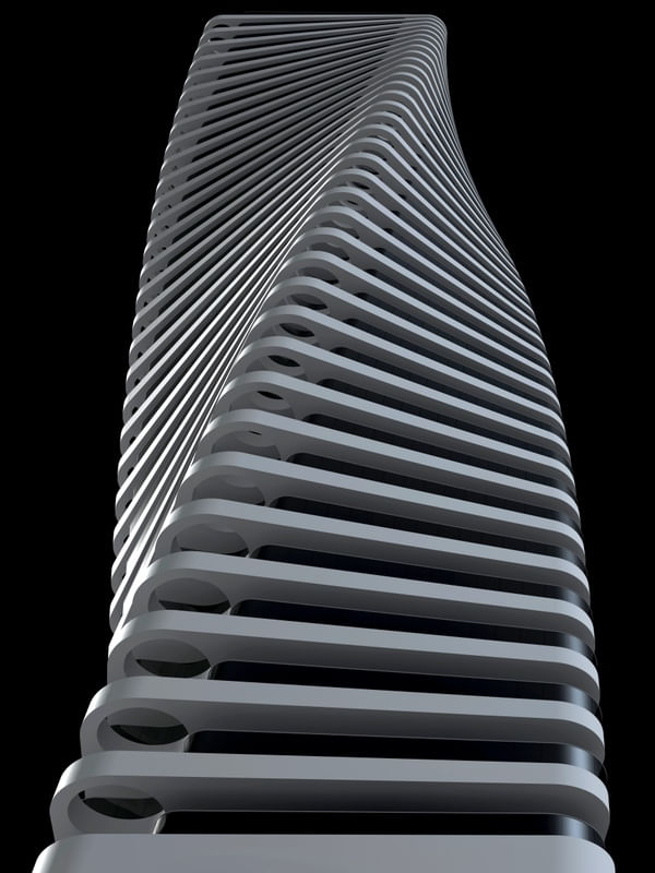 SCREW BUILDING BLACK WHITE