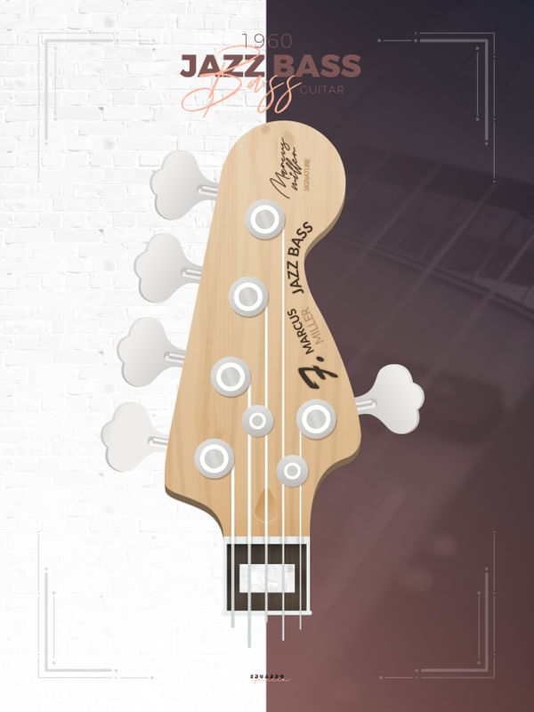 F. JAZZ BASS - HEADSTOCK COLLECTION