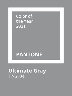 PANTONE 2021 - ULTIMATE GRAY