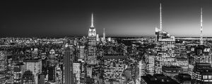 NOVA IORQUE EM PRETO E BRANCO - PANORÂMICA