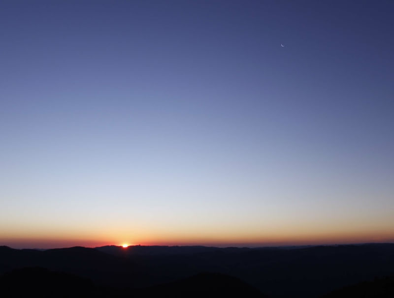 PÔR DO SOL DA MONTANHA