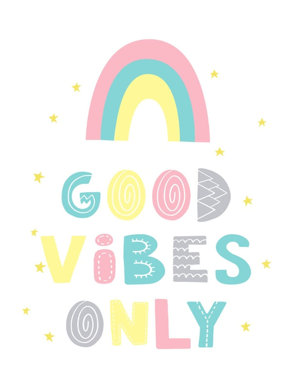 ARCO ÍRIS GOOD VIBES ONLY