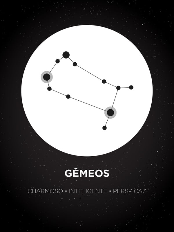 QUADRO SIGNO DE GÊMEOS